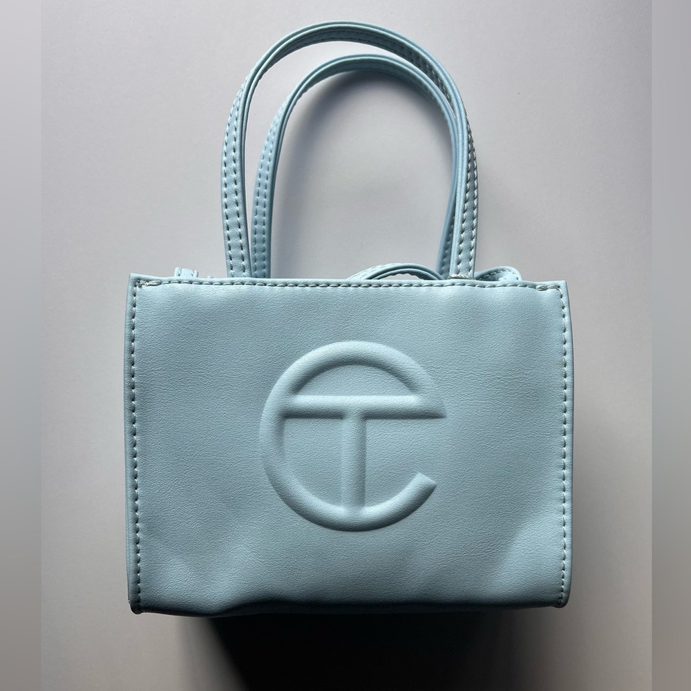 Pool Blue Telfar Small Shopping Bag